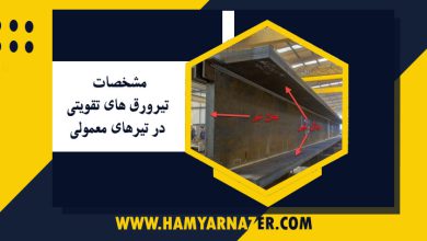 مشخصات تیرورق های تقویتی در تیرهای معمولی