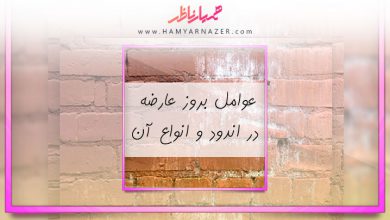 عوامل بروز عارضه در اندود و انواع آن